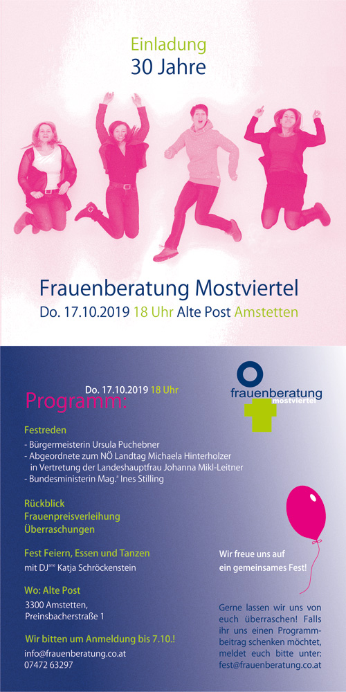 30 Jahre Frauenberatung Mostviertel